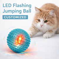 Jouets pour chats en plastique modernes et écologiques, mode clignotant LED, jouet interactif pour animaux de compagnie, mouvement de saut, norme EN ASTM, chats, chiens