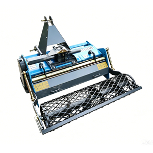 Machine de nivellement de terrain agricole certifiée CE MZ125, <span class=keywords><strong>motoculteur</strong></span> à prise de force, rotoculteur 3 points, enfouisseur de pierres avec <span class=keywords><strong>rouleau</strong></span> - Product Image 3