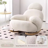 Fauteuil inclinable à bascule de style nordique moderne personnalisé pour la maison, le bureau et l'hôtel