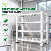 Scaffale Multiuso Regolabile in Fibra di Vetro Resistente alle Intemperie, Design OEM per Parti di Irrigazione in Fattorie e Officine