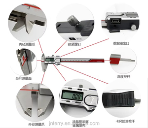 China Metalen Lichaam Digitale Nonius Remklauwen Inch/Metrische 150Mm/200Mm/300Mm Serie - Product Image 2