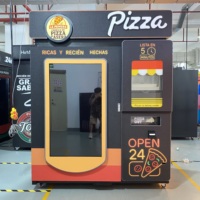 Máquina Expendedora de Pizza Totalmente Automática con Estilo Personalizable de Adhesivo Publicitario y Sistema de Pago con Tarjeta Personalizada y Código QR para Interiores y Exteriores