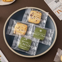 Sachets transparents personnalisés avec logo pour bonbons et confiseries, qualité alimentaire, thermoscellables, petits emballages plastiques pour biscuits