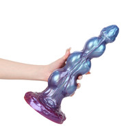 Dildo de Fantasía Luminoso en la Oscuridad, de Silicona, con Forma de Monstruo Alienígena, con Ventosa, Juguete Sexual para Mujeres, Tapón Anal, Neón, Nuevo