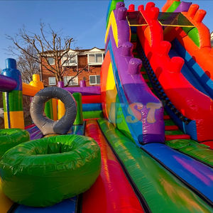 Bloc de construction de jeu de Legooing gonflable de qualité commerciale toboggan gonflable Combo château sautant gonflable pour les enfants - Product Image 4