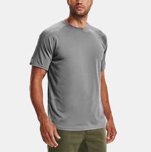 Camiseta deportiva ajustada <span class=keywords><strong>para</strong></span> <span class=keywords><strong>hombre</strong></span> al por mayor, ropa de <span class=keywords><strong>gimnasio</strong></span> de secado rápido, pantalla de seda <span class=keywords><strong>para</strong></span> correr, entrenamiento muscular, Camiseta deportiva barata - Product Image 5