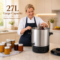 Autocuiseur Électrique Commercial 27L en Acier Inoxydable pour la Conservation des Fruits et Aliments, Usage Domestique