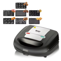 Nouvelle machine à sandwich 7 en 1, machine à pain pour le petit-déjeuner, revêtement antiadhésif, appareil ménager portable