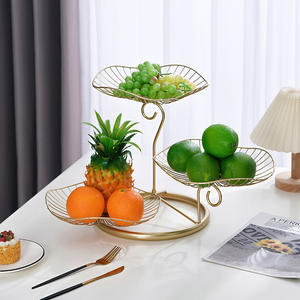 Corbeille à fruits en fer forgé de style nordique, design classique, plateau portable pour aliments, capacité 0-1L, pour bonbons/fruits secs/desserts domestiques - Product Image 2