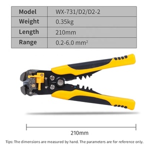 LEKON Φ/WX-D2-1/731 устройство для зачистки проводов, многофункциональные обжимные плоскогубцы для зачистки проводов, Обжим кабеля, другие ручные инструменты - Product Image 4