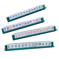 Hochwertiges Modernes Hunan-Design 4-Spieler Acryl Indoor Mahjong-Set für Kinder |   Luxuriöser blauer Schmetterling, umweltfreundlich, langlebig