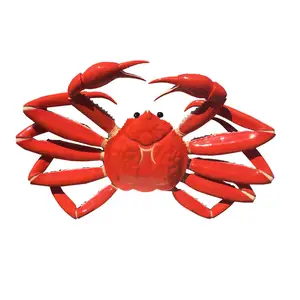 Big crab sculpture seafood statue crab figurine decoration for beach park