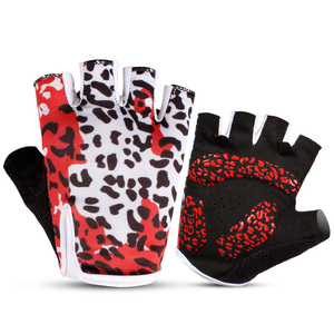Anti-Slip Breathable <strong>Leopard</strong> <strong>Print</strong> <strong>Gloves</strong> Gym Bodybuilding <strong>Gloves</strong> - Product Image 3