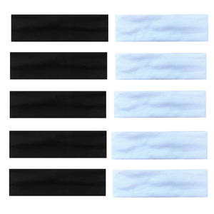 عصابة رأس رياضية مخصصة للرجال والنساء بشعار مخصص للياقة البدنية واليوغا الأمريكية بألوان صلبة مرنة ومرنة تمتص العرق - Product Image 4