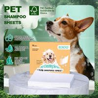 Feuilles de shampoing pour animaux de compagnie KELEE, pratiques, bain rapide, parfum floral vitalité, feuilles de shampoing pour chiots, feuilles de shampoing nettoyantes