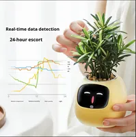 Pot de fleurs intelligent Mimi avec capteur IA, interaction faciale, application, animal de compagnie numérique, auto-arrosage, petit pot de fleurs, pot de plante d'intérieur USB