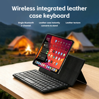 Mini clavier d'ordinateur portable BT sans fil pour Apple iPad avec étui