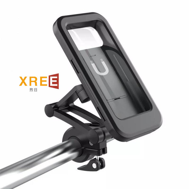 Hot Selling Motorcycle Waterproof Bag Navigation Mobile Phone Holder Cycling Touch Screen Telescopic Handle Waterproof Bracket