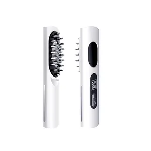 New Design Head Scalp Massager Negative Ions Promote Metabolism Hair Growth Comb EMS Hair Oil Comb Applicator Massage Comb