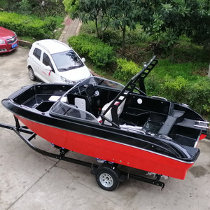 Bateau de pêche mini-yacht en fibre de verre de 20 pieds avec auvent Bimini 580 cm, pour usage familial et de loisirs, conception de moteur pour bateau rapide - Product Image 4