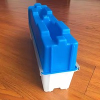 Moules à blocs de béton personnalisés à faible coût, moules préfabriqués pour blocs de barrière en interverrouillage