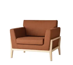 최신 소파 디자인 laizy 의자 소파 나무 패브릭 느슨한 싱글 소파 의자