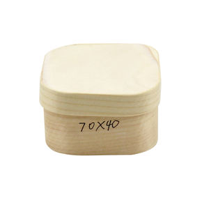 Boîte à gâteau <span class=keywords><strong>en</strong></span> <span class=keywords><strong>bois</strong></span> de haute qualité, écologique et <span class=keywords><strong>avec</strong></span> logo personnalisé Boîte cadeau compostable jetable pour gâteau au fromage - Product Image 5