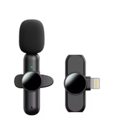 Micrófono Lavalier inalámbrico portátil para grabación de audio/video Mini micrófono omnidireccional para IPhone/iPad/Android/Xiaomi/Samsung