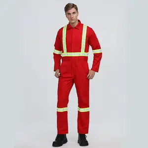 Anti Flame Aramid Pilot Coverall Welding Uniform Fire Safety Industrial Arc Flash Protection Red Coveralls Work Ppe Clothing