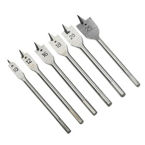 Forets plats pour bois DZT/Dongzhe 10 12 16 18 20 25 mm en acier à haute teneur en carbone pour le travail du bois - Product Image 3