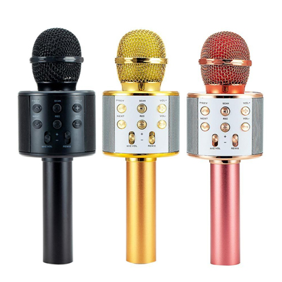 Горячая Распродажа, высококачественный беспроводной ручной микрофон KTV для караоке с синими зубьями