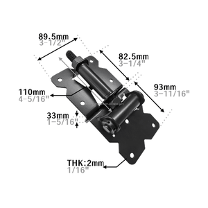 Charnière de <span class=keywords><strong>portail</strong></span> compacte robuste en acier inoxydable JL1902 SS304 pour <span class=keywords><strong>portail</strong></span> en vinyle ou en bois, en stock - Product Image 2
