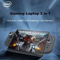 Laptop Mini Windows 11 Intel N95 10,5 Inci 3-in-1 Tablet & Konsol Game Genggam dengan Pegangan yang Dapat Dilepas Produk Baru