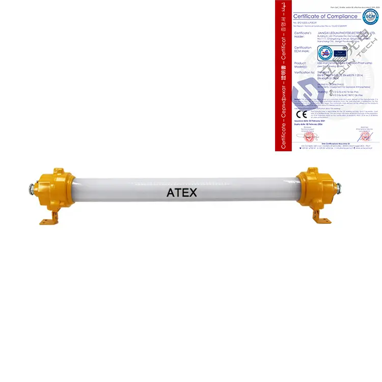 LEDUN lampu Led tahan ledakan 10w-40w, cocok untuk IIA, IIB, IIC Gas ledakan lingkungan Led Atex