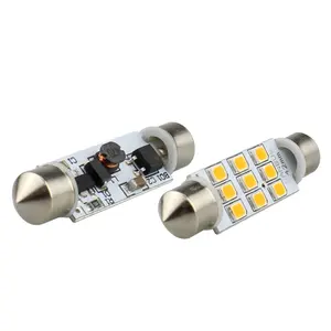 Luzes led decorativas para interior do carro, 31mm, 36mm, 39mm e 41mm, 12v