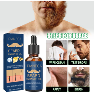Bellezza <span class=keywords><strong>uomo</strong></span> ricrescita barba crescita olio essenziale Private Label barba crescita olio per la cura degli uomini prodotto OEM - Product Image 6