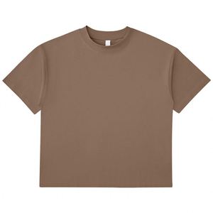 Venta al por mayor 100% algodón camiseta para hombre de peso pesado de gran tamaño hombro caído ajuste suelto 250 gramos tela de punto en blanco de alta calidad - Product Image 3
