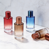 Emballages cosmétiques vides de haute qualité avec logo personnalisé en sérigraphie mate, flacons de parfum en verre de 30 ml, 50 ml, 100 ml, avec bouchons