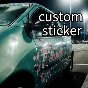Custom Auto Stickers Custom Printing Trend Waterdichte Charme Auto Sticker Custom Gedrukt Logo Voor Auto 'S Raam Sticker Vinyl Decoratief