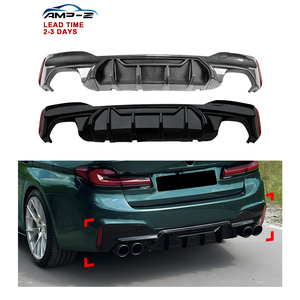 AMP-Z G30 fibra di carbonio nero paraurti posteriore diffusore labbro posteriore per <span class=keywords><strong>BMW</strong></span> <span class=keywords><strong>5</strong></span> <span class=keywords><strong>serie</strong></span> G30 G31 <span class=keywords><strong>M</strong></span> Sport 2018-2023 accessori auto - Product Image 1