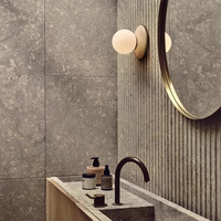 Applique murale LED en marbre Wabi Sabi, style luxe léger français, minimaliste, pour villa, hôtel, entrée, couloir, chambre, coiffeuse, escalier