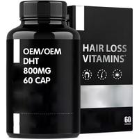Capsules de croissance pour cheveux forts et sains OEM Supplément contre la perte de cheveux Bloqueur DHT Biotine Saw Palmetto Supplément Vegen