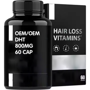 OEM saludable fuerte vitaminas para el cabello cápsulas <span class=keywords><strong>de</strong></span> crecimiento suplemento para la pérdida <span class=keywords><strong>de</strong></span> cabello DHT bloqueador biotina Saw Palmetto suplemento Vegen - Product Image 1