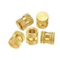 Inserts filetés en laiton Offre Spéciale fondu inserts thermiques écrou m1.2 m2 m2.5 m3 m4 m5 m6 m8 m10 insert fileté en laiton