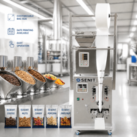 Machine d'emballage verticale automatique haute rigidité pour sachets de granulés alimentaires (grains de café, noix, bonbons, riz, graines) en sachet/film/feuille