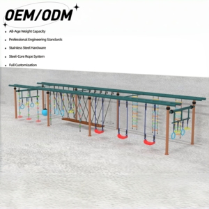 Buitenspeeltoestellen kinderschommel klimrek klimnet voor kinderdagverblijven - Product Image 1