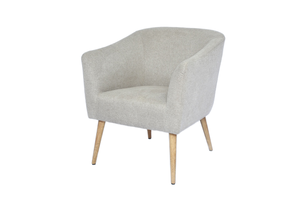 Inicio Hotel Restaurante o Bar Diseño de acento de madera maciza Sofá individual moderno Sillón de tela de ocio cómodo - Product Image 2