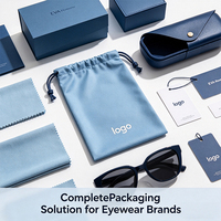 Sac d'emballage pour lunettes en microfibre velours OEM, pochette portable à cordon pour lunettes de soleil et bijoux, vente chaude