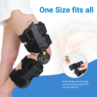 Prothèse de genou flexible de type nouveau en aluminium et spandex épais, réglable, pour AVC, hémiplégie, entorse des ligaments