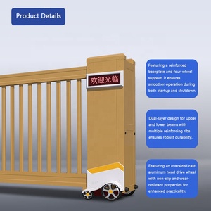 Modern Automatic Aluminum Alloy Sliding <b>Gate</b> Custom Color for House Factory Direct From Philippines for School Hospital Home Use - Product Image 4